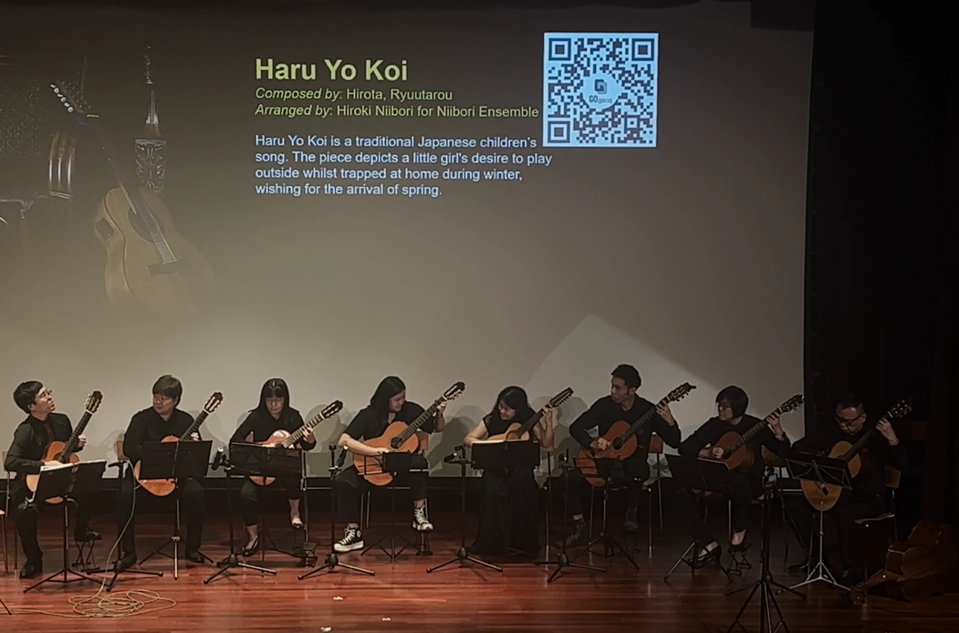 The inaugural ING Guitar Ensemble concert at Woodlands Regional Library in December 2024